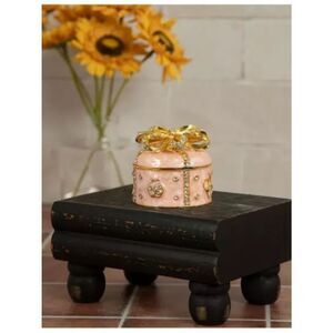 New Rhinestone Present Jewelry Box